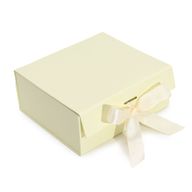 Flat Pack Gift Box - Medium Square (20x18.2x8cm) - Ivory