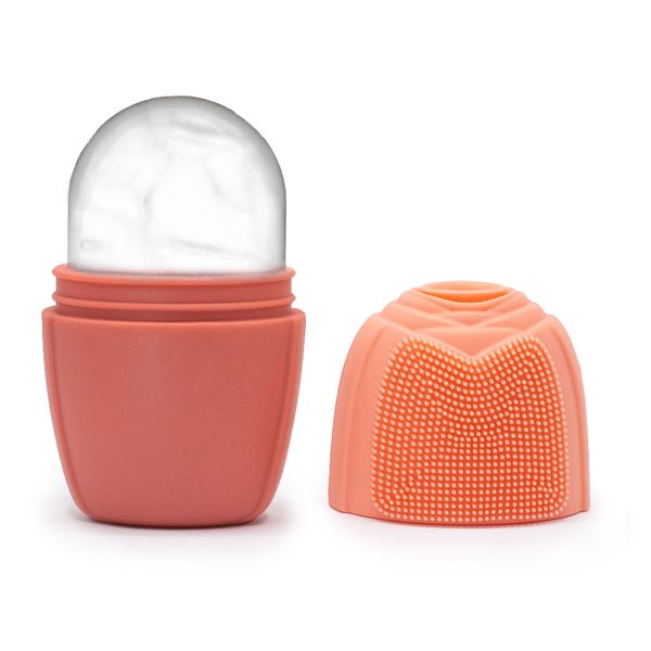 Silicone Ice Face Roller - Peach