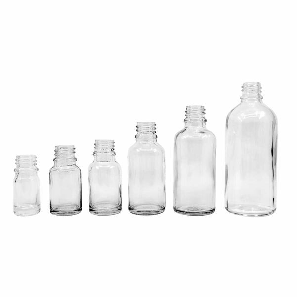 10ml Clear Glass Dropper Bottle (Gbot-07) - No Cap