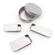 Sliding Lid Mini Tin Dispenser - 15gm (8x3.4x1.2cm)