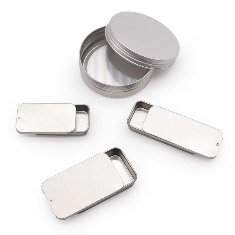 Sliding Lid Mini Tin Dispenser - 10gm (6x3.3x1cm)