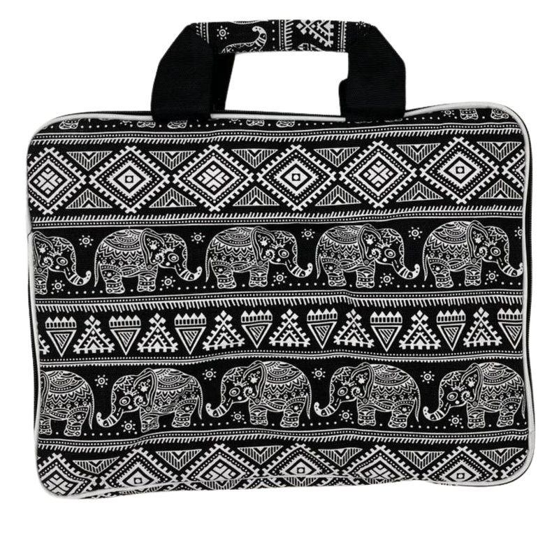 Padded Laptop Bag (Elepants Motif) 33x26x3cm