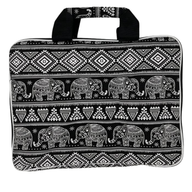 Padded Laptop Bag (Elepants Motif) 33x26x3cm