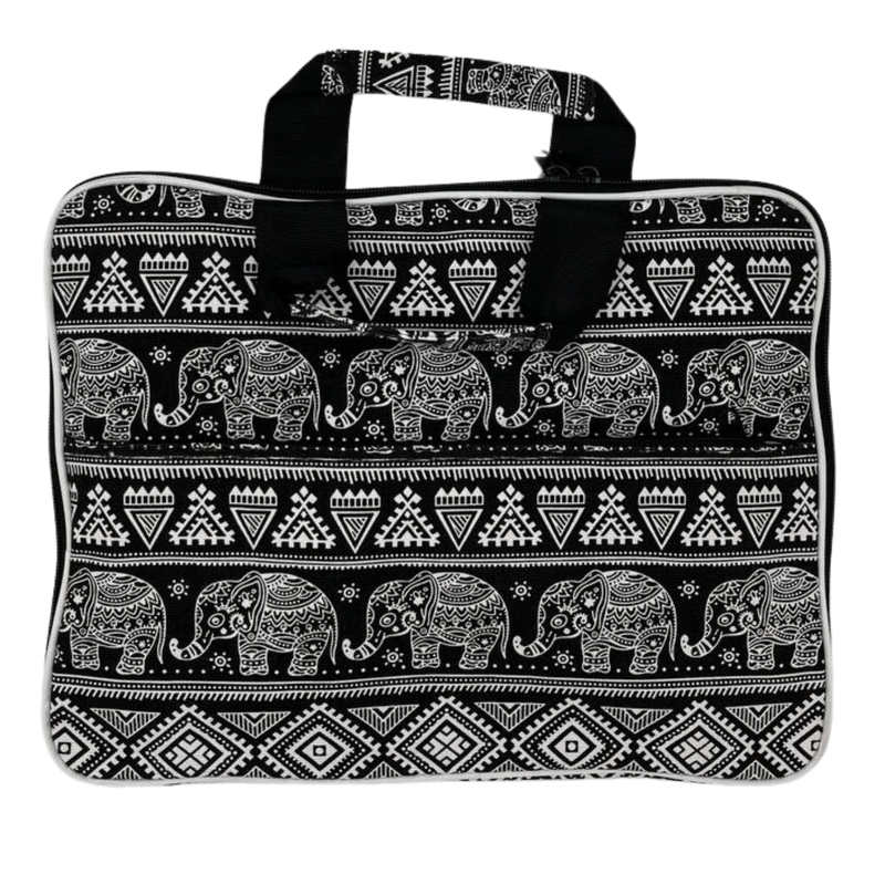 Padded Laptop Bag (Elepants Motif) 33x26x3cm