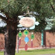 Aqua Turtle Carving and Copis Drop