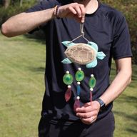 Aqua Turtle Carving and Copis Drop
