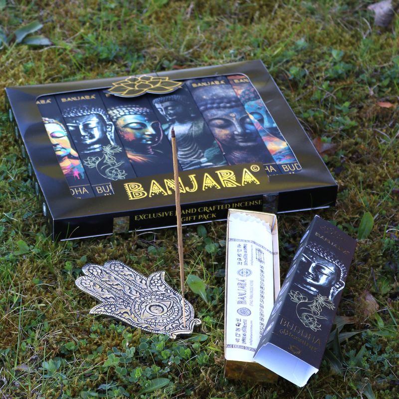 Banjara Buddha Incense Gift Pack Starter – 12 Boxes of 6 Incenses