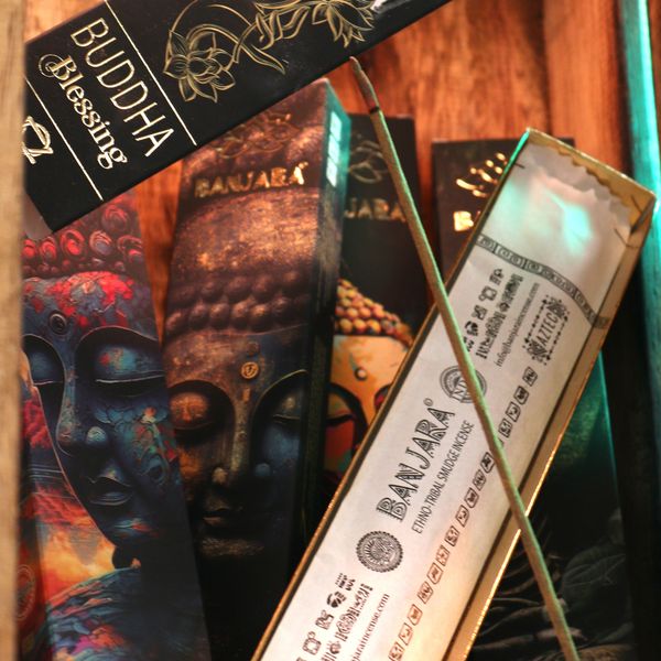 Banjara Buddha Incense Gift Pack Starter – 12 Boxes of 6 Incenses