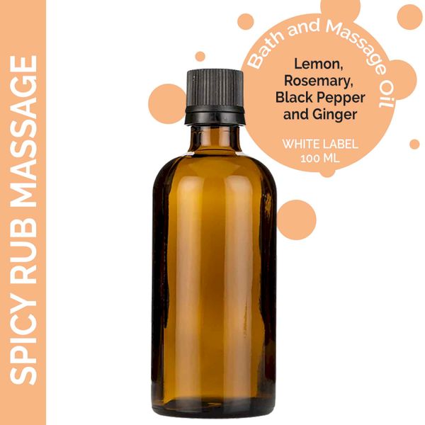 Spicy Rub Massage Oil - 100ml - Unlabelled