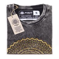 Stone Washed T-Shirt - Mandala - Dark Grey