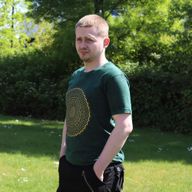 Stone Washed T-Shirt - Mandala - Green