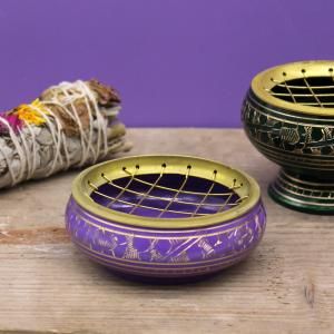 Wholesale Chakra Charcoal Incense Burners - AW Artisan Europe - Giftware Supplier