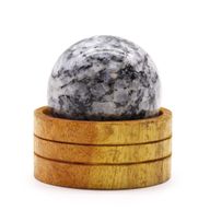 Gemstone Crystal Sphere 50mm - Indian Moonstone  with Stand