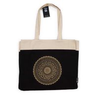 Oversized Tote Bag (38x15x43cm) Chocolate Stonewash 14oz - Freedom Mandala