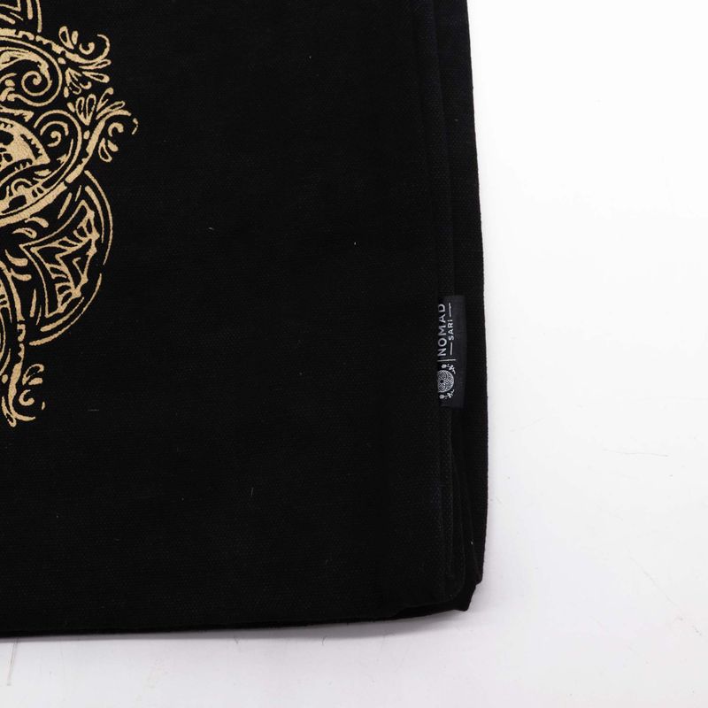 Oversized Tote Bag (38x15x43cm) Chocolate Stonewash 14oz - Freedom Hamsa