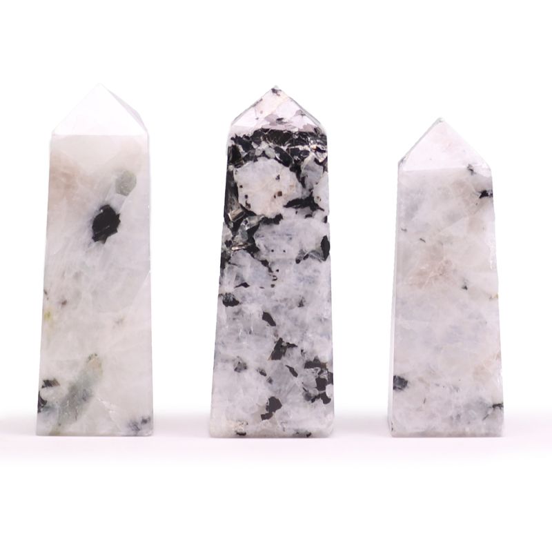 Gemstone Obelisk Points approx 5cm - Moonstone
