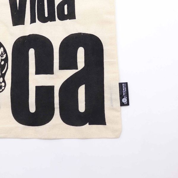 Iconic Basic Tote Bag - Mi Vida Loca - (40x36cm) - Natural 4oz