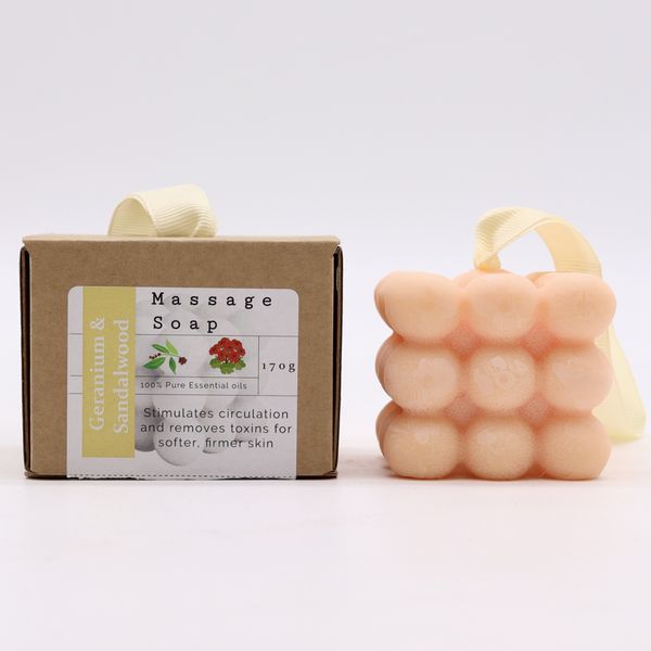 Boxed Individual Massage Soaps - Geranium and Sandalwood