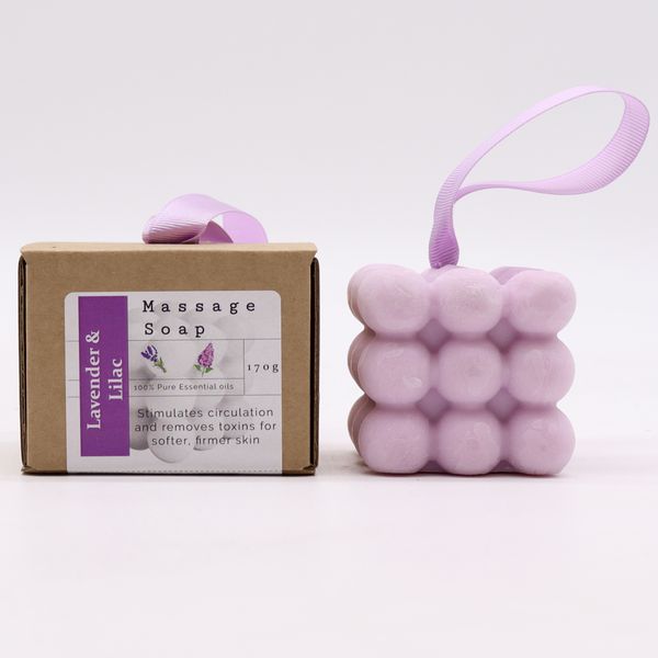 Boxed Individual Massage Soaps - Lavender and Lilac
