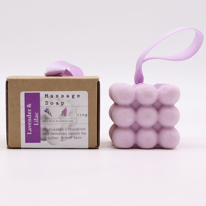 Boxed Individual Massage Soaps - Lavender and Lilac