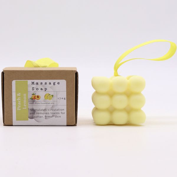 Boxed Individual Massage Soaps - Peach and Lemon