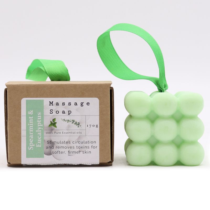 Boxed Individual Massage Soaps - Mint and Eucalyptus