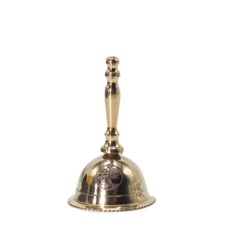 Small Altar Brass Bell - Tree of Life