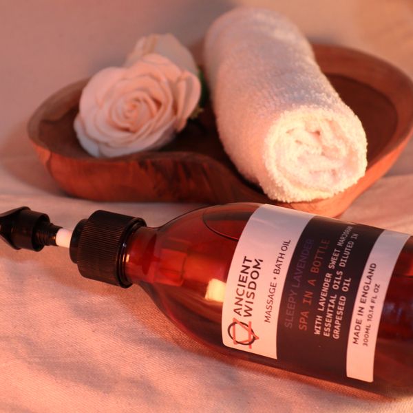 Aromatherapy Massage and Bath Oil - Sleepy Lavender 300ml