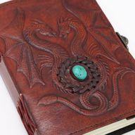 Two Dragons- Esoteric Notebook - Antique Grey - 17.5x12.5x3cm