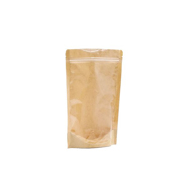 Kraft Full Window Bags - 16x24cm