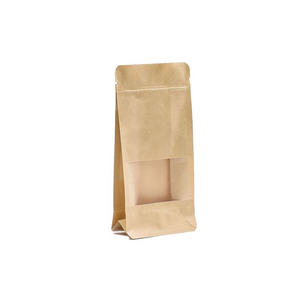 Squat Kraft Window Bags 10x20cm
