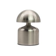 Touch Lamp - Dome Mushroom Silver - USB (C) - Rechargable  (400 Watt)