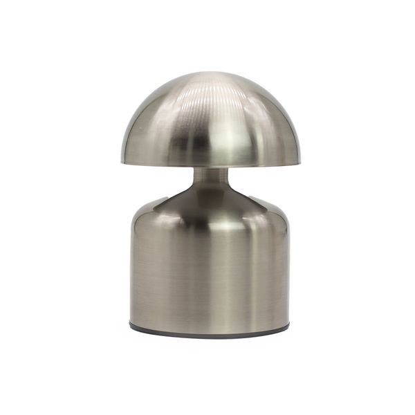 Touch Lamp - Dome Mushroom Silver - USB (C) - Rechargable (400 Watt)