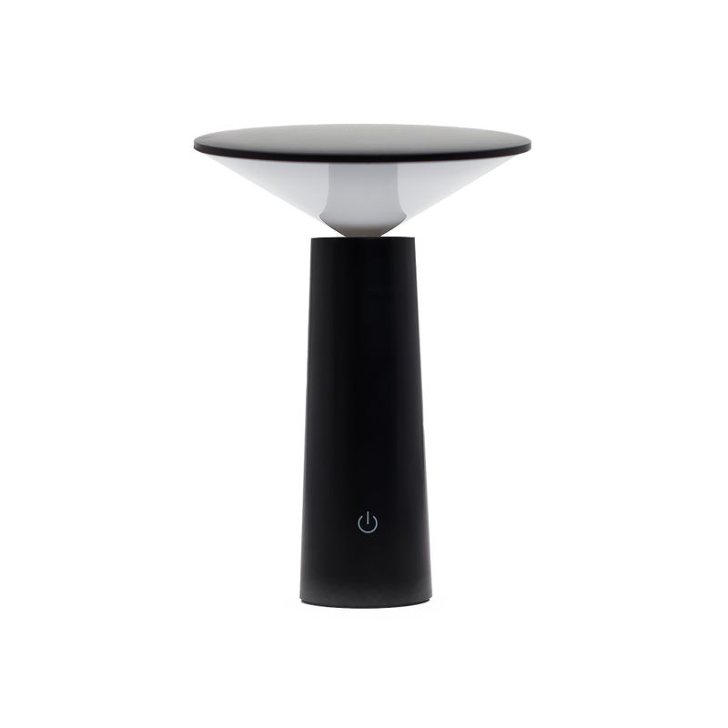Touch Lamp - Black Mushroom- adjustable - pattern light USB (C) - Rechargable (2000 Watt)