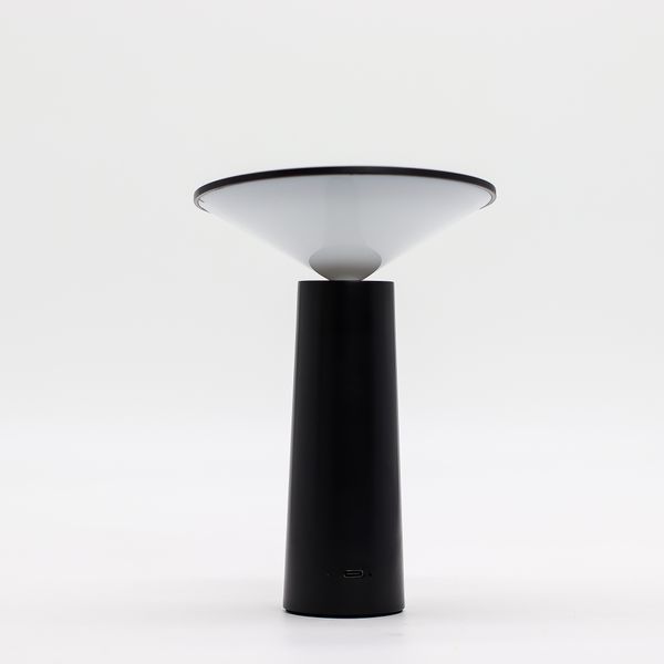 Touch Lamp - Black Mushroom- adjustable - pattern light USB (C) - Rechargable (2000 Watt)
