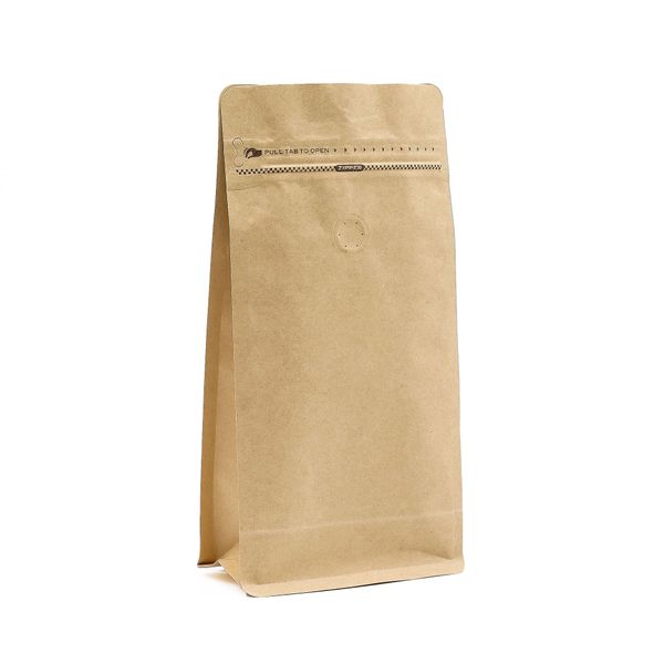 Med Coffee Bag with Aroma Vent - 13.5x26.5cm (500gm)