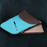 Laptop Padded Pouch - Crazy Yellow - 14oz Stonewash