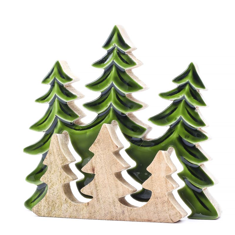 Lost in the Forest - Three Trees 3D Wooden Decoration - 20x23cm