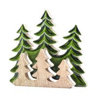 Lost in the Forest - Three Trees 3D Wooden Decoration - 20x23cm