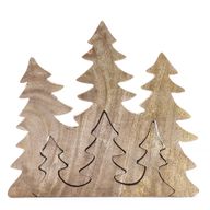 Lost in the Forest - Three Trees 3D Wooden Decoration - 20x23cm