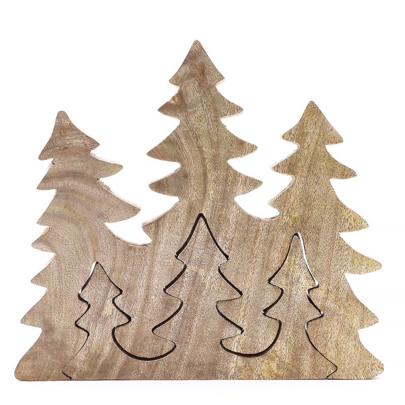 Lost in the Forest - Three Trees 3D Wooden Decoration - 20x23cm