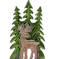 Lost in the Forest - Stag in the Forest 3D Wooden Decoration - 25x15cm
