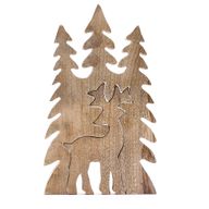 Lost in the Forest - Stag in the Forest 3D Wooden Decoration - 25x15cm