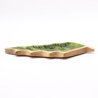 Lost in the Forrest -  Enamel Leaf Wooden Bowl - 33x17cm