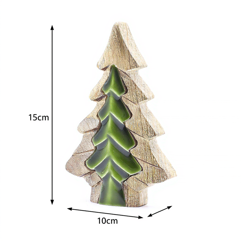Lost in the Forest - Small Tree in a Tree Wooden Decoration - 15x10cm