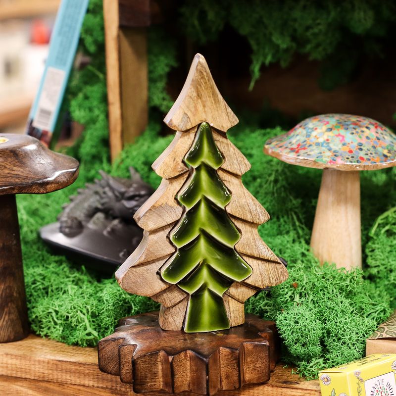 Lost in the Forest - Small Tree in a Tree Wooden Decoration - 15x10cm