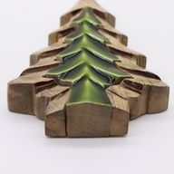 Lost in the Forest - Small Tree in a Tree Wooden Decoration - 15x10cm
