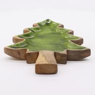 Lost in the Forest -  Enamel Tree Wooden Bowl - 25x19cm