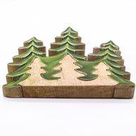 Lost in the Forest - Three Trees 3D Wooden Decoration - 20x23cm