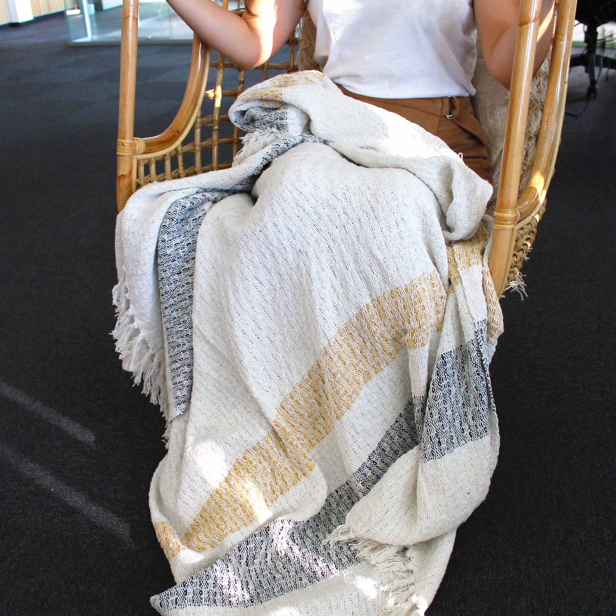 Comfort Boho Cotton Throw